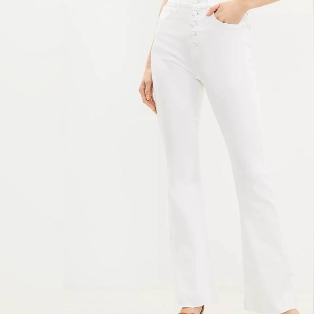 COPY - High-Rise White Flare Jeans